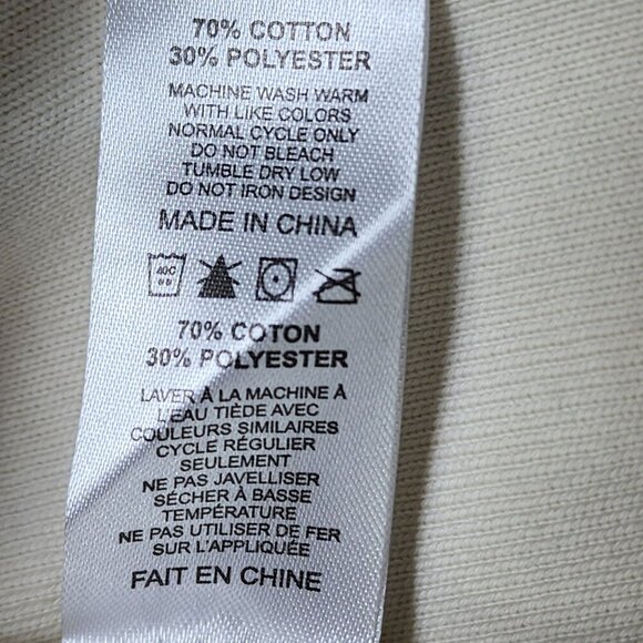 "Hello Its Me" Embroidered Cream Sweatshirt 3XL Adele Las Vegas Merch - Picture 5 of 9